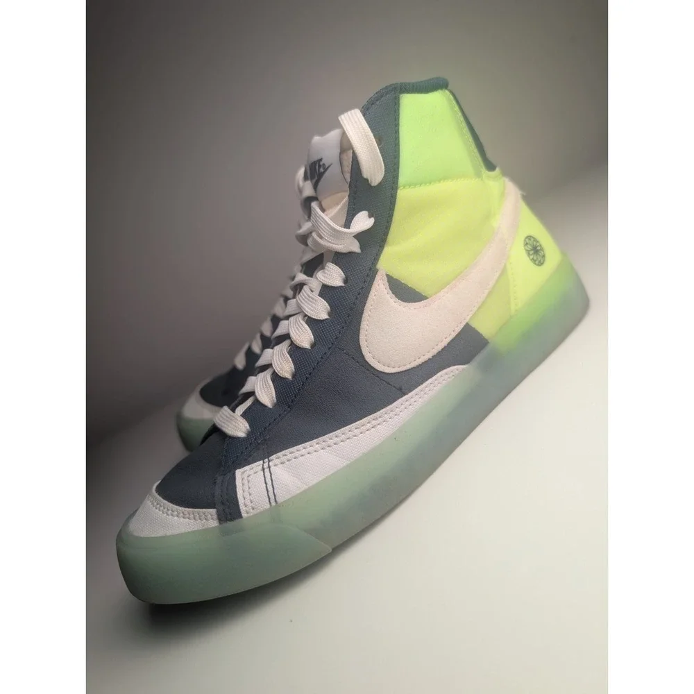 Nike Blazer Mid '77 Jumbo Dark Obsidian Volt High Top Sneakers Women's 7.5/Y6